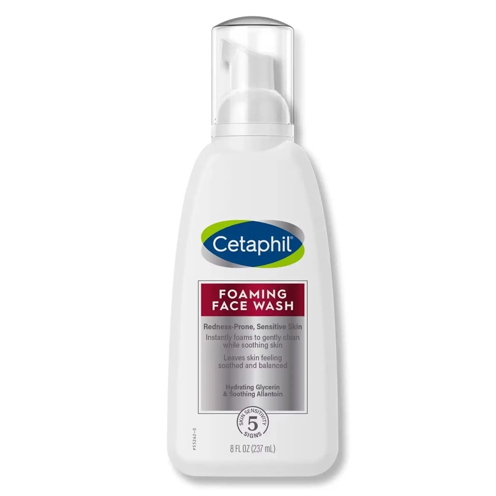 Cetaphil Foaming Face Wash for Redness Prone Sensitive Skin, NEW